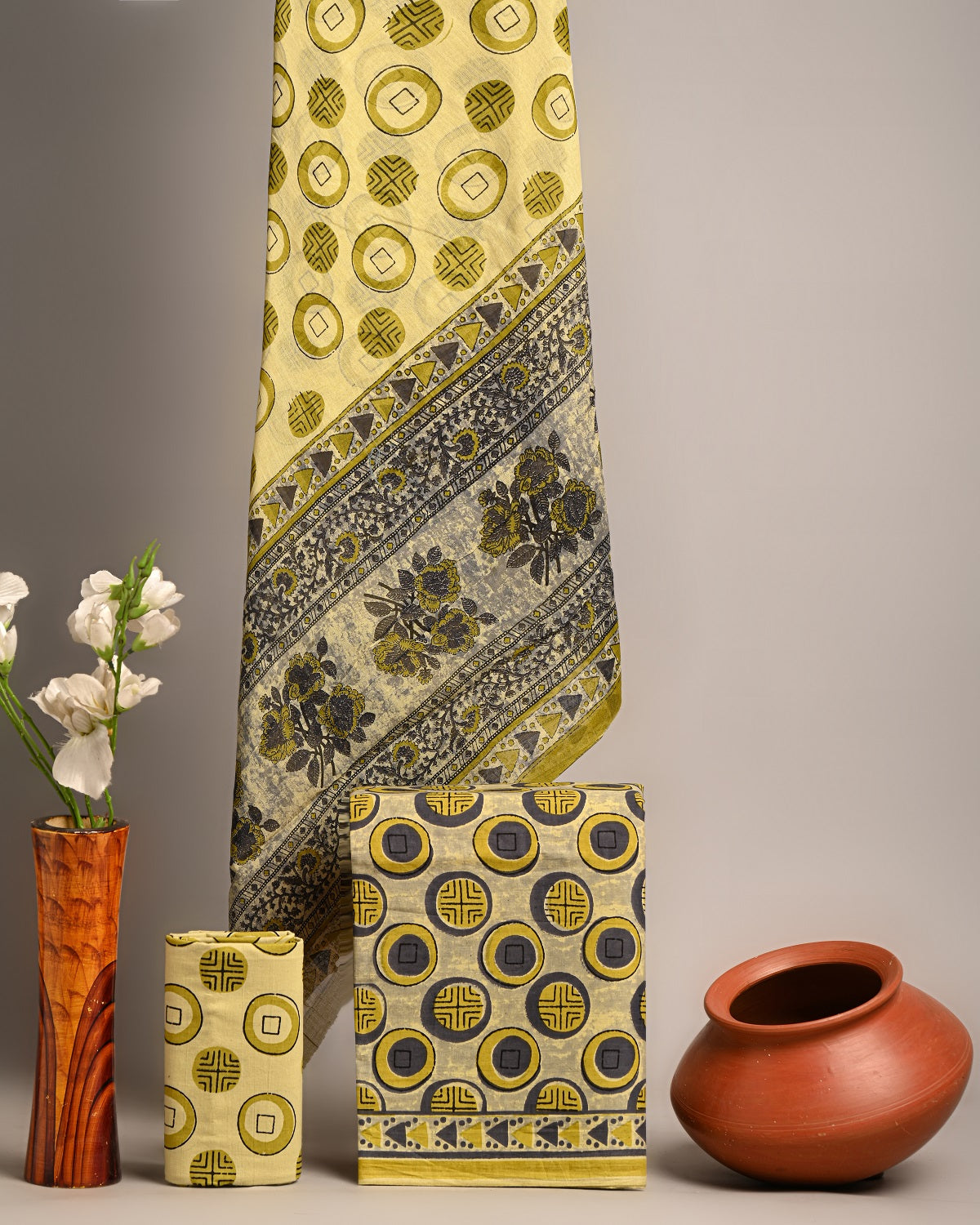Premium Hand Block Printed Cotton Saree